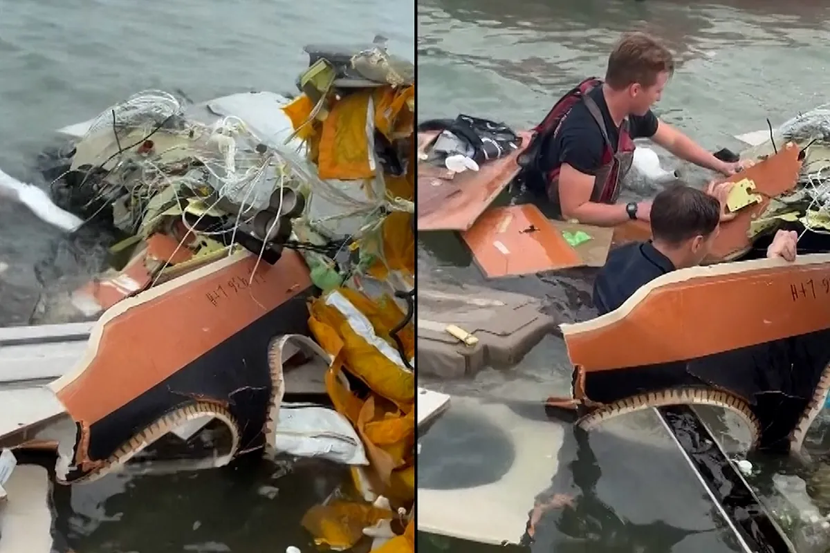 Buscan desesperadamente supervivientes a un accidente de un avión medicalizado en Galveston