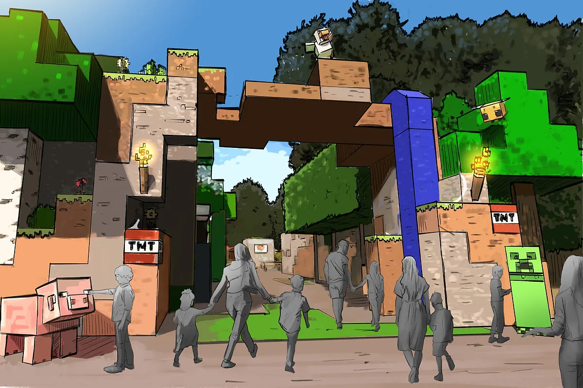 El primer parque temático de Minecraft abrirá sus puertas en Reino Unido en 2027