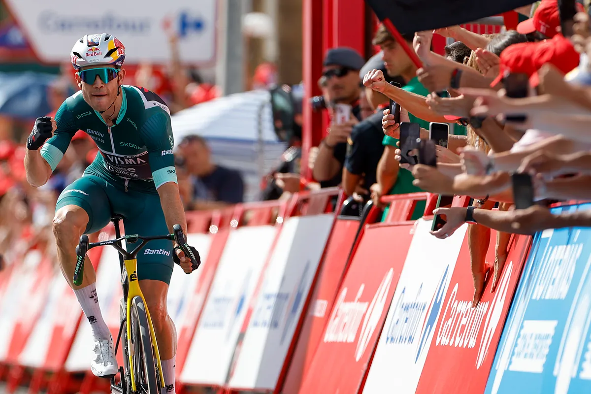 Van Aert gana en la víspera del crucial ascenso a La Pandera