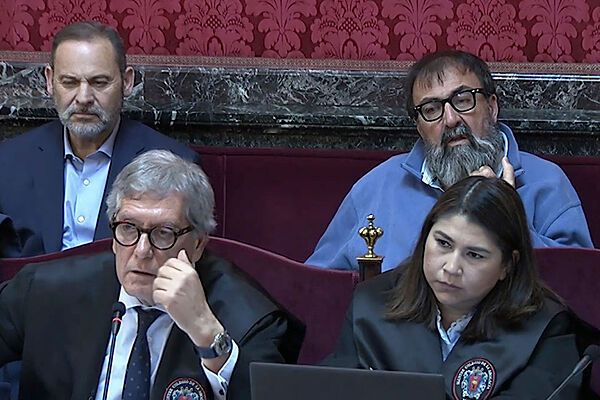 José Luis Ábalos y Koldo García, durante el juicio del Caso Mascarillas.