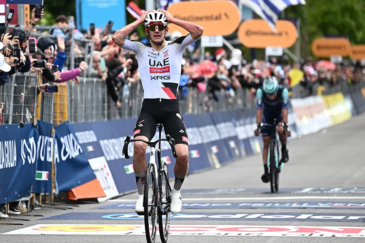 El navarro Igor Arrieta se consagra en el Giro tras ganar una etapa caótica