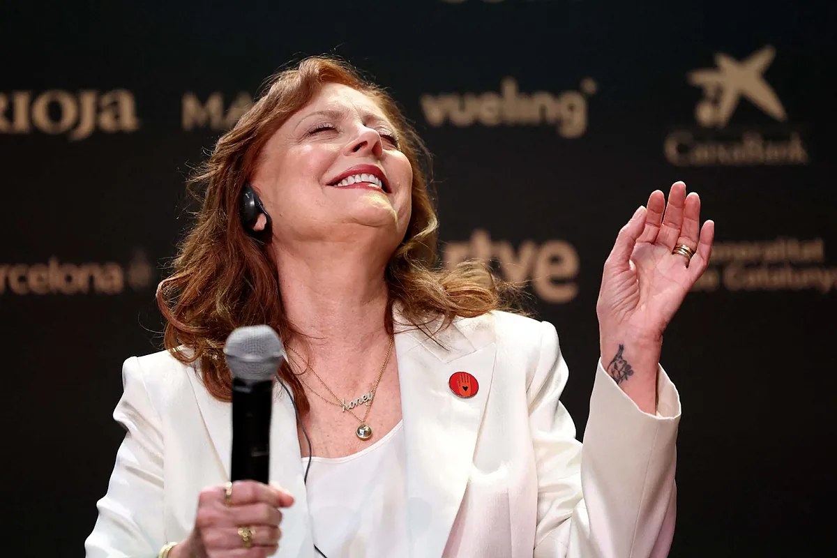 Susan Sarandon, sobre Sánchez: "Es guapo y alto, está en el lado correcto de la historia"