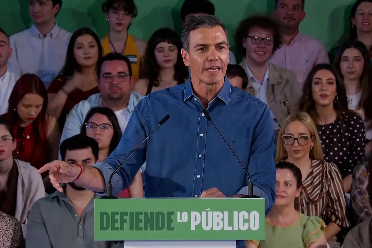 Pedro Sánchez contra el "pacto de señoros" entre Feijóo y Abascal pide el voto para María Jesús Montero en Andalucía