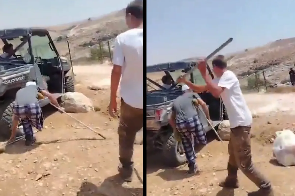Dos adolescentes israelíes agreden a un palestino amputado en Cisjordania