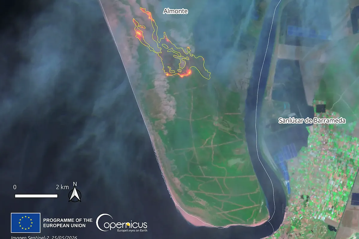 El incendio de Doñana afecta a unas 400 hectáreas en una zona de "enorme valor ecológico"
