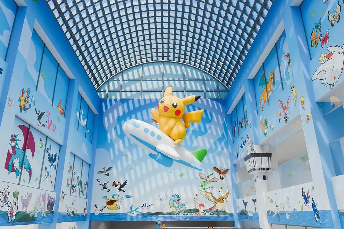 Japón estrena el primer aeropuerto totalmente decorado con Pokémon: el destino definitivo para todo fan del videojuego