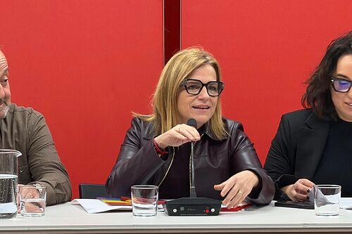 Pilar Bernab� insta a la alcaldesa Catal� a comprar para los vecinos los 500 pisos que vende un fondo