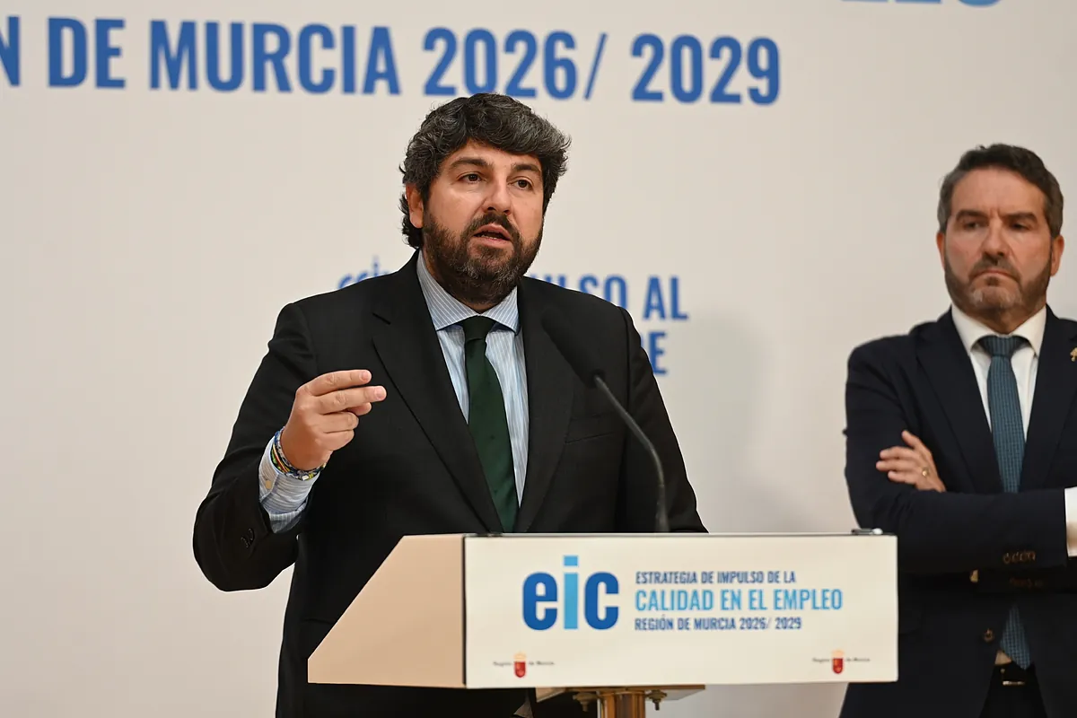 López Miras destinará 400 millones de euros para reducir el paro regional por debajo del 10% en 2029: una plataforma digital, relevo generacional y un objetivo