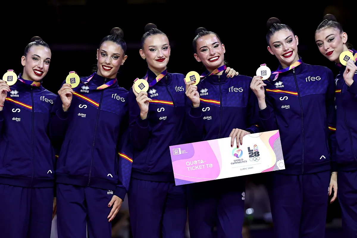 España es de oro en gimnasia rítmica: campeona del mundo y con billete para Los Ángeles 2028