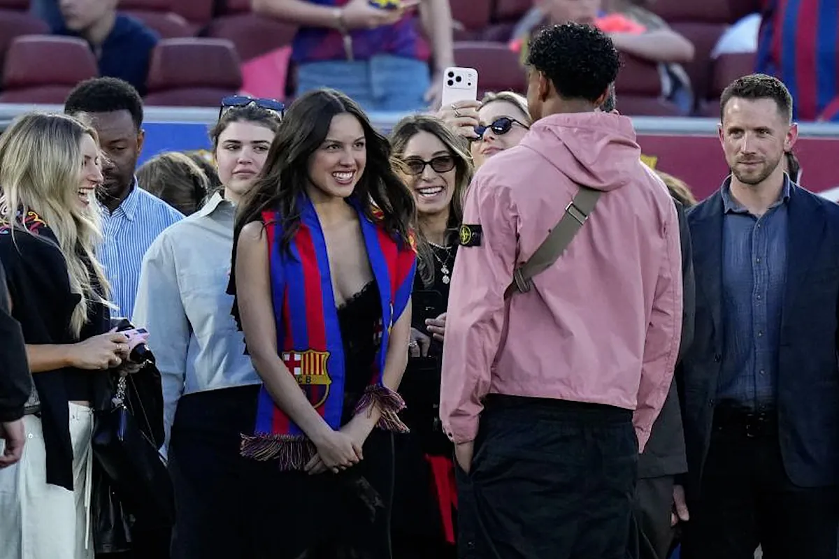 El comentado encuentro entre Olivia Rodrigo y Lamine Yamal antes del partido del Barça