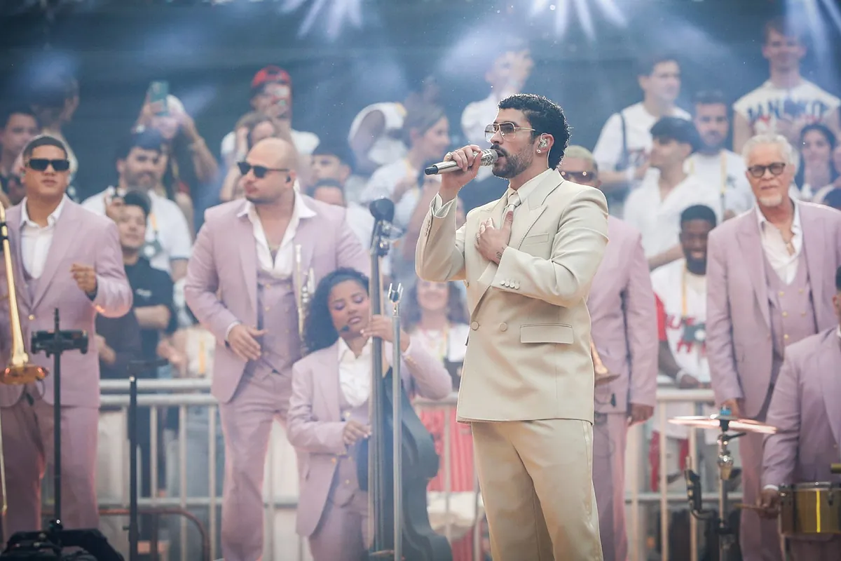 Bad Bunny triunfa en su primer concierto de los diez días en Madrid con 64.000 espectadores