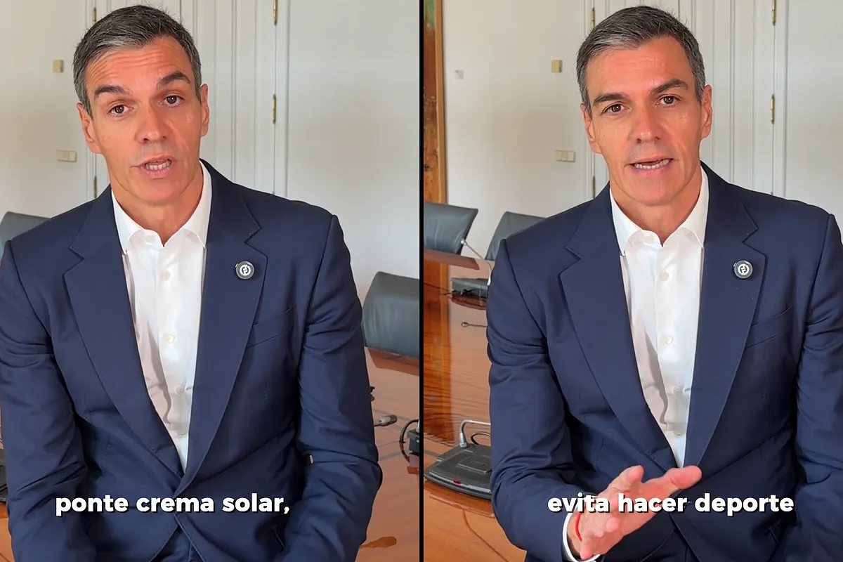 Pedro Sánchez da consejos para combatir la ola de calor en TikTok: "Ponte crema"