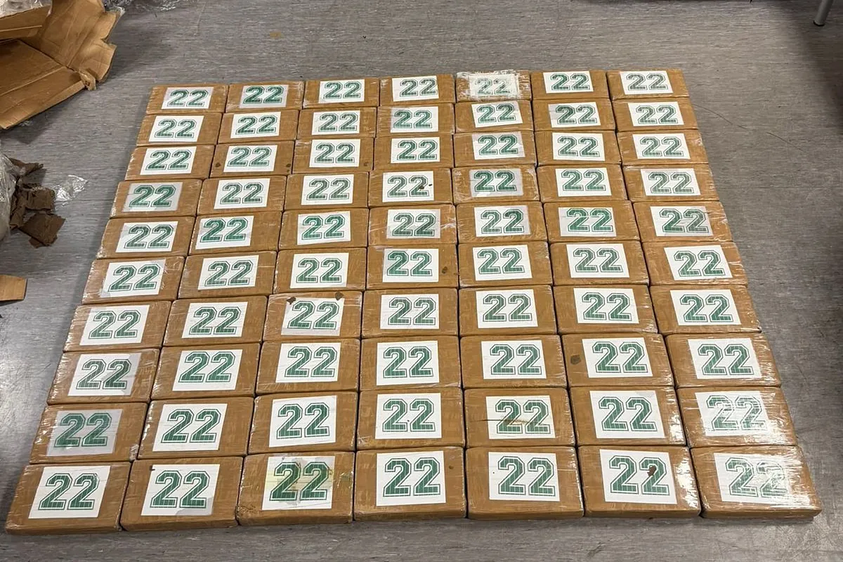 Incautados 80 kilos de cocaína en el aeropuerto de Barajas en un contenedor procedente de Ecuador