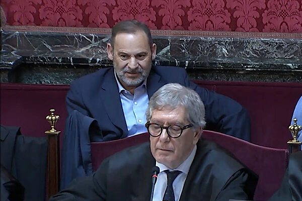 José Luis Ábalos, durante el juicio por el Caso Mascarillas.