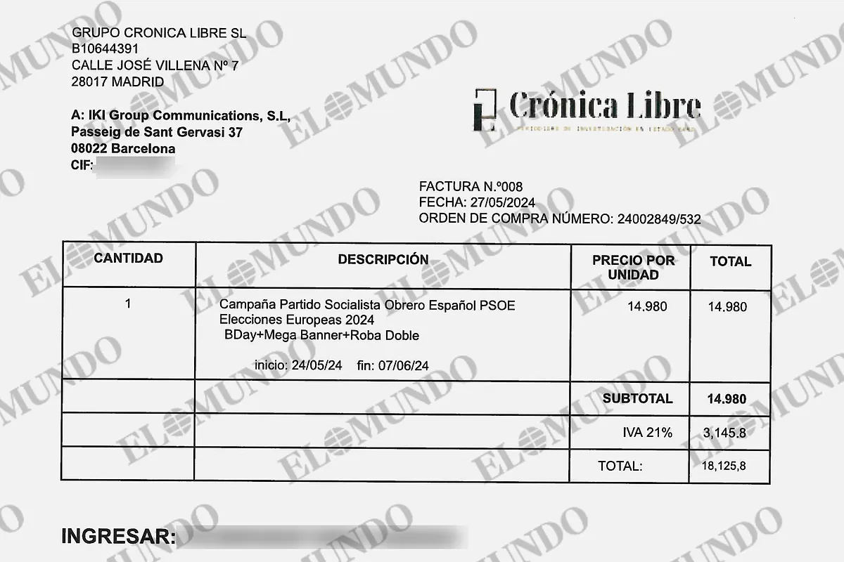 El PSOE camufló pagos a la trama de las cloacas bajo el concepto "elecciones europeas 2024"