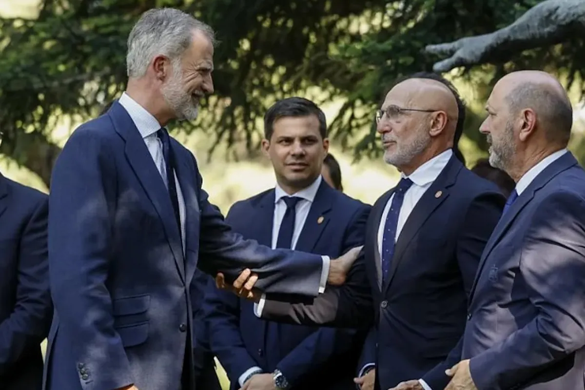 La Casa Real recibe a la Selección de fútbol de España en el Palacio de la Zarzuela