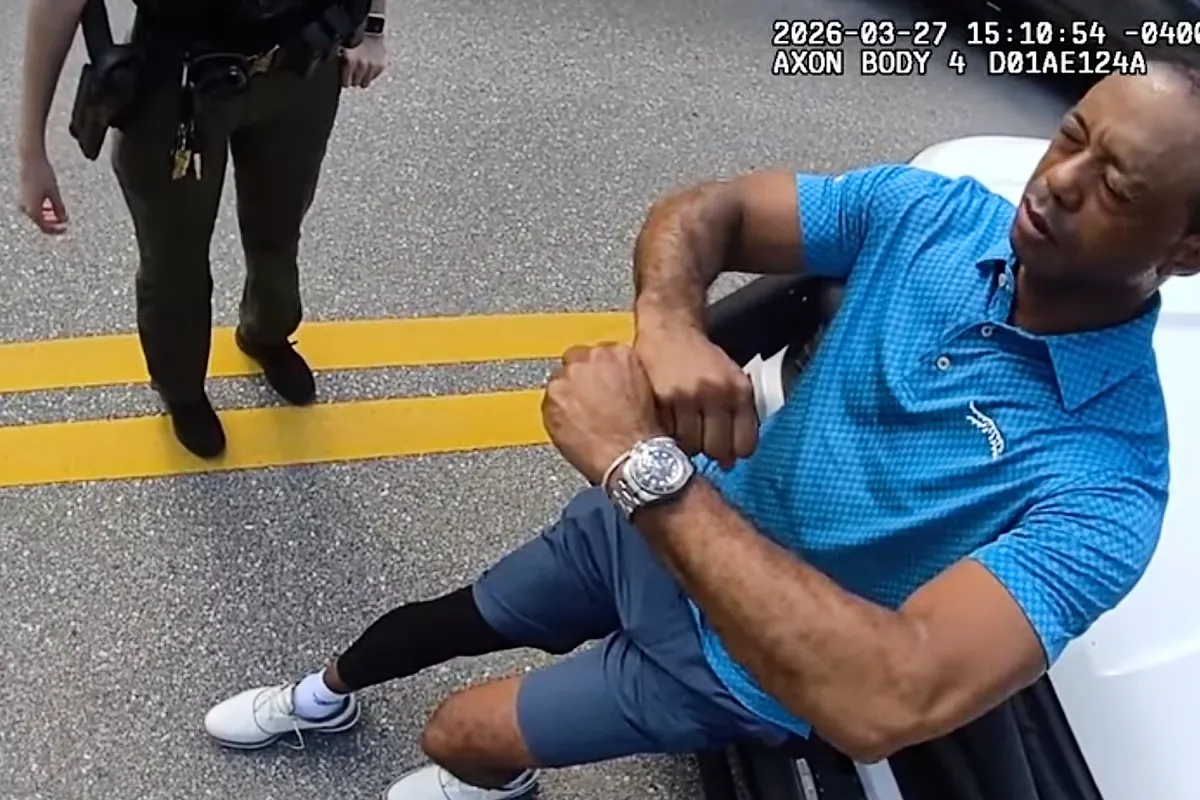 Se filtra el vídeo de la detención de Tiger Woods: "Estás arrestado"
