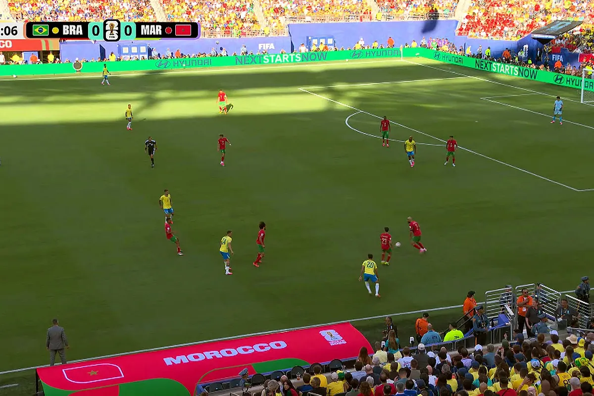 Los goles de Saibari y Vinicius en el Brasil 1-1 Marruecos del Mundial de Fútbol 2026